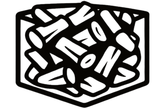 Mischholz Schüttraummeter (SRM) - 25cm - selbsttragende Netzverpackung - Das Brennholz